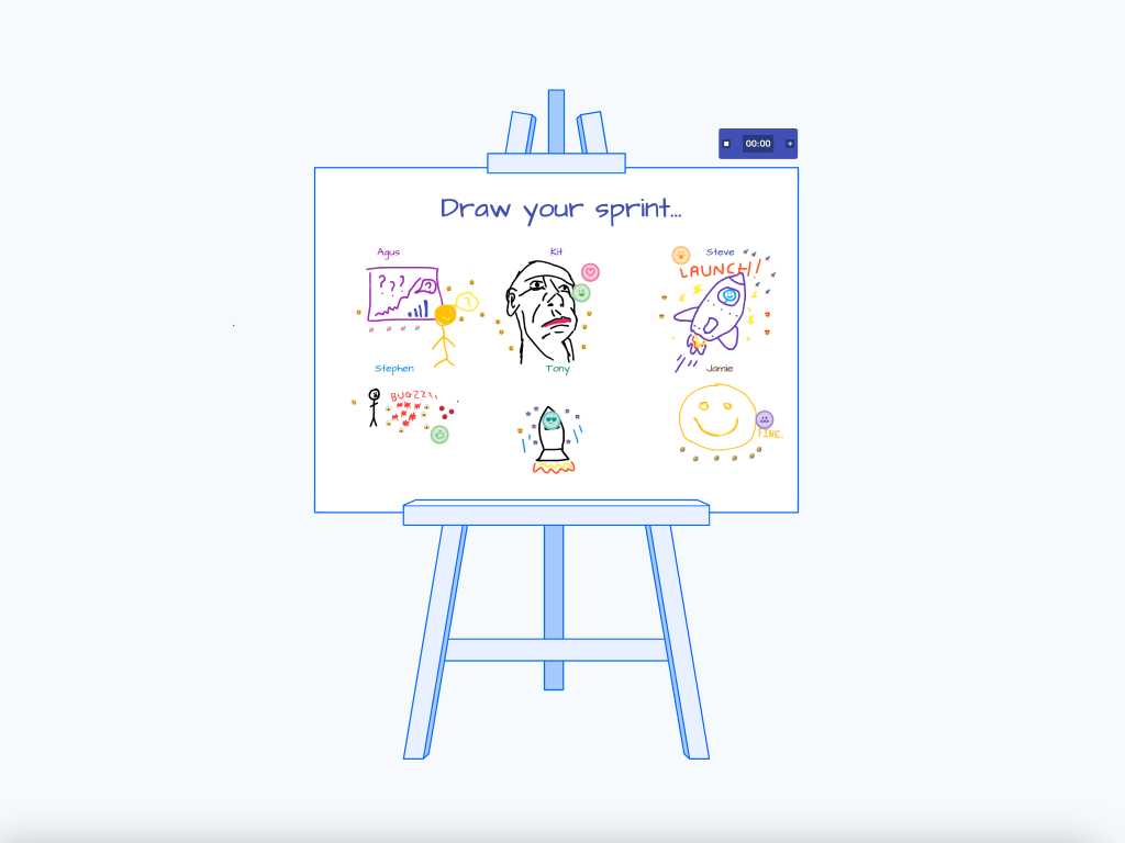 Draw our sprint template